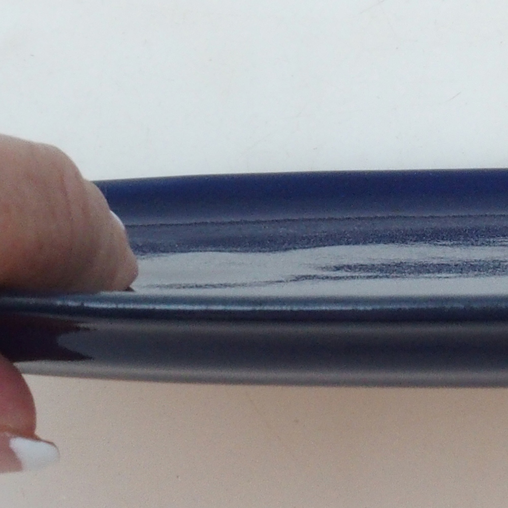 Keramische kom H15 -25 x 15 x 1 cm - blauw