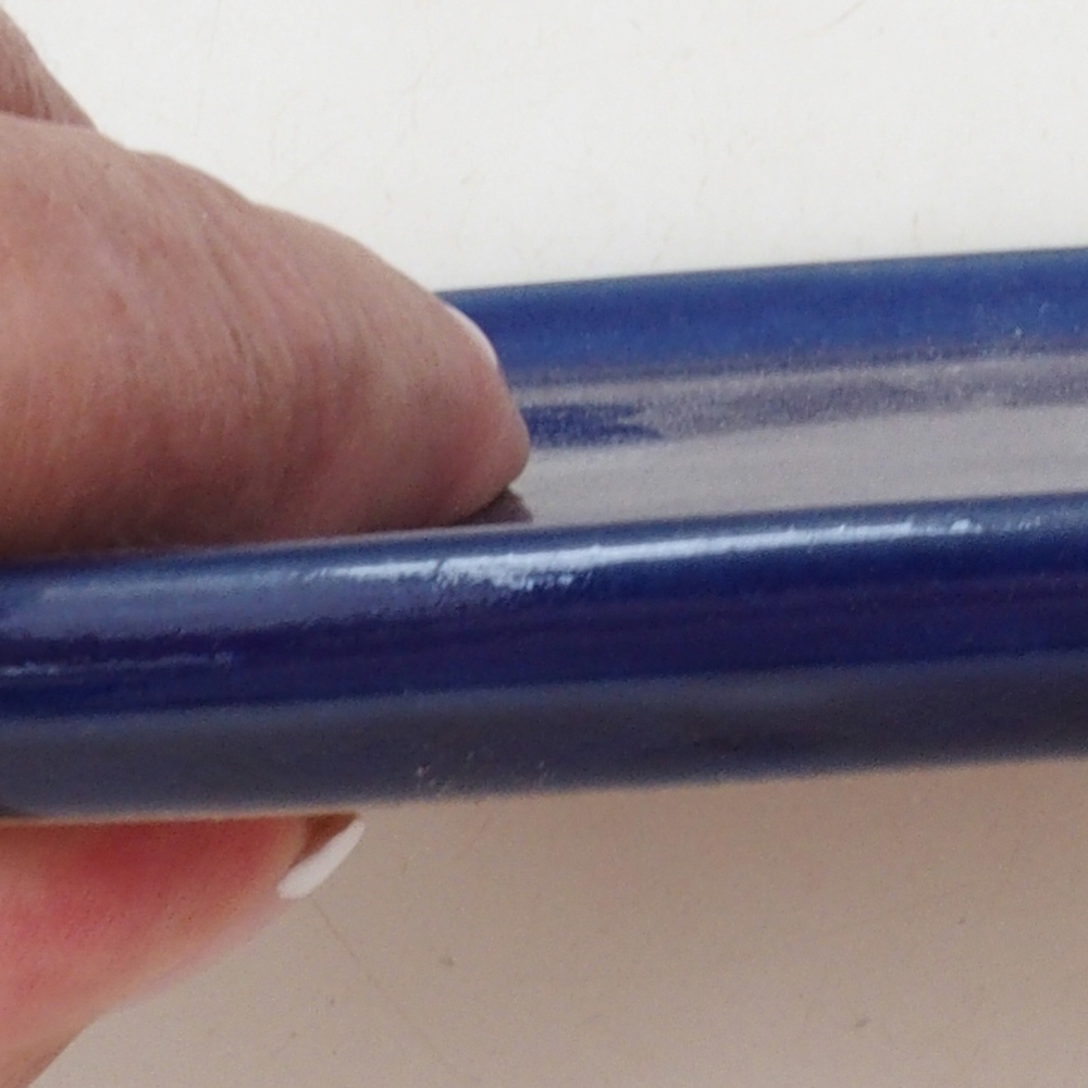 Keramische kom H32 - 13 x 11 x 1 cm - blauw