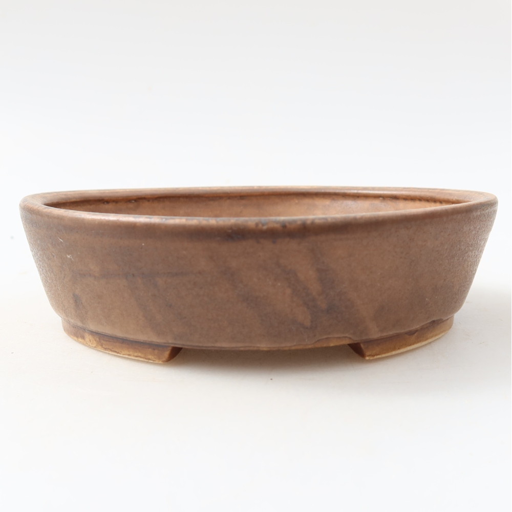 Bonsaischaal van keramiek 15 x 14 x 4 cm, roze