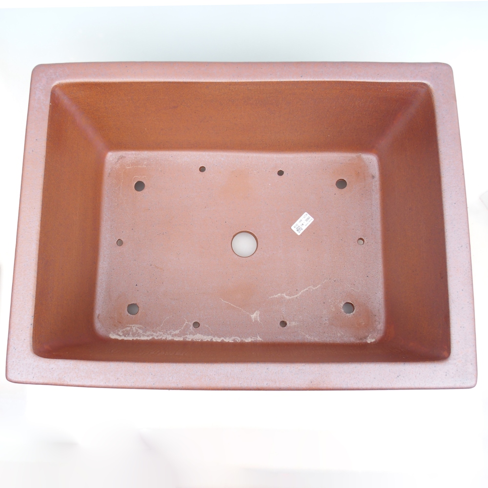 Bonsaischaal van keramiek 61 x 46 x 25 cm , metaalkleur - UITSLUITEND PERSOONLIJKE AFHAAL of transport per pallet