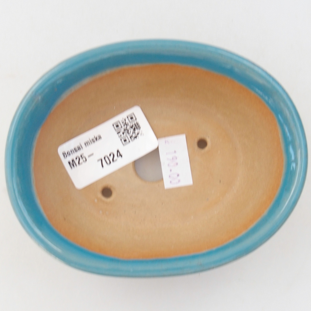 Bonsaischaal van keramiek 26 x 26 x 8 cm, kleur rood