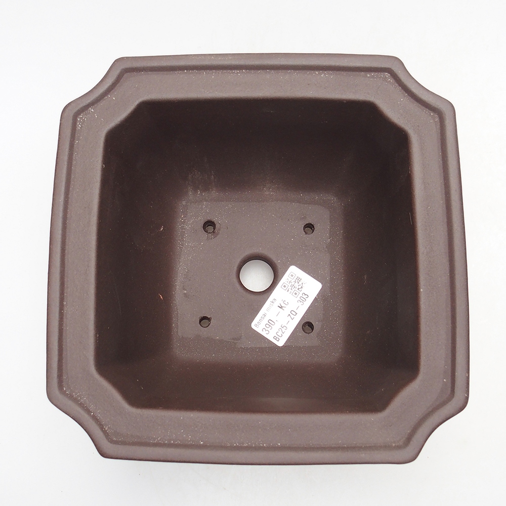 Kom 17,5 x 17,5 x 11,5 cm bruin