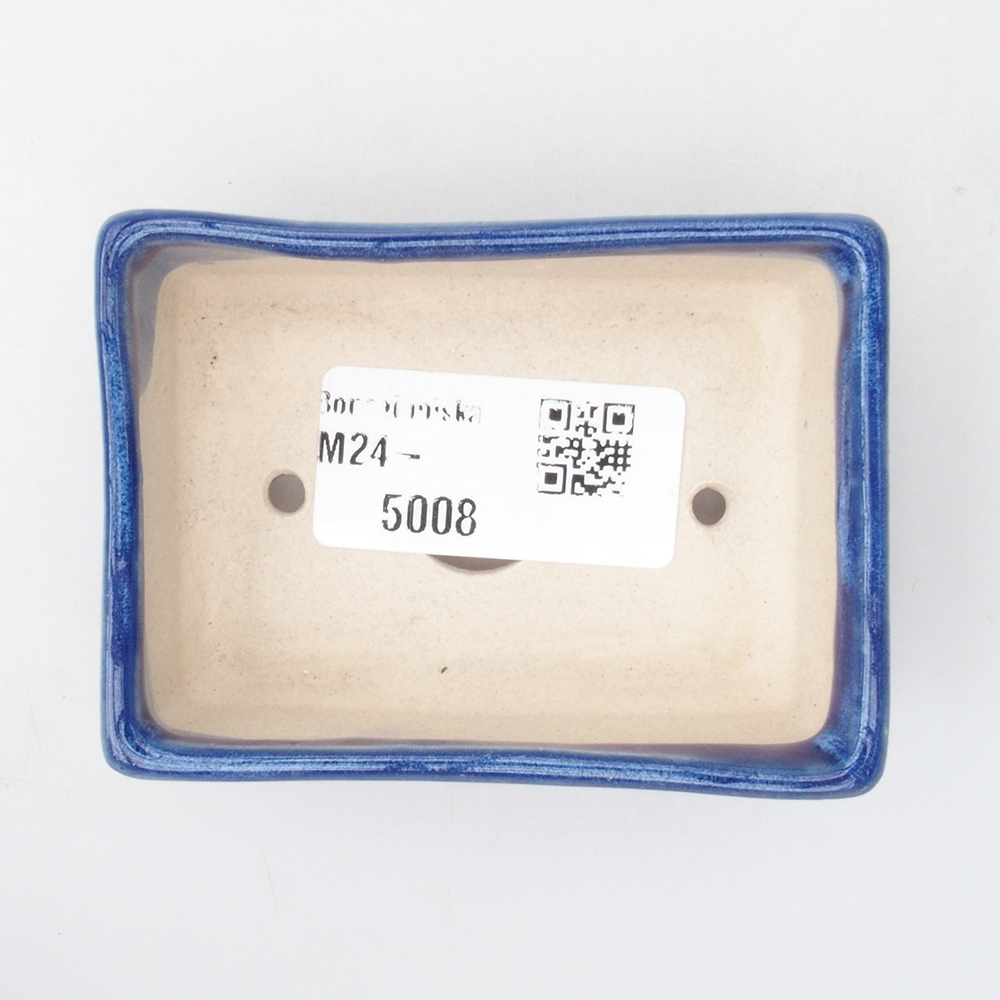 Mini bonsaischaal 7,5 x 5,5 x 2,5 cm, kleur blauw