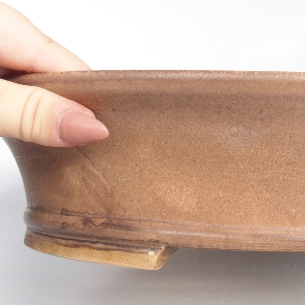 Bonsaischaal van keramiek 32 x 29 x 7 cm, roze