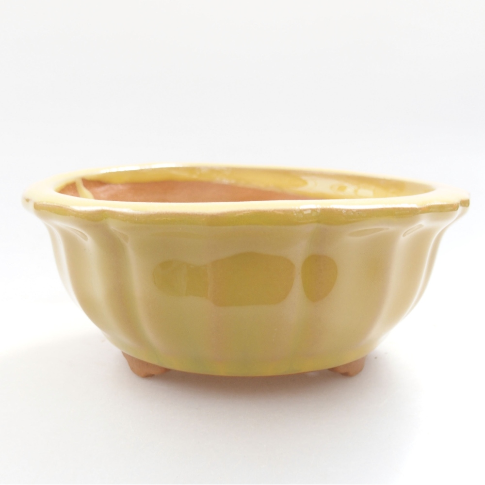 Bonsaischaal van keramiek 22 x 17 x 5 cm, groen