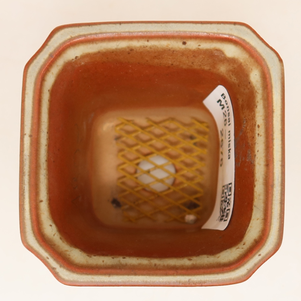 Keramische schaal  6,5 x 6,5 x 7 cm, kleur: beige