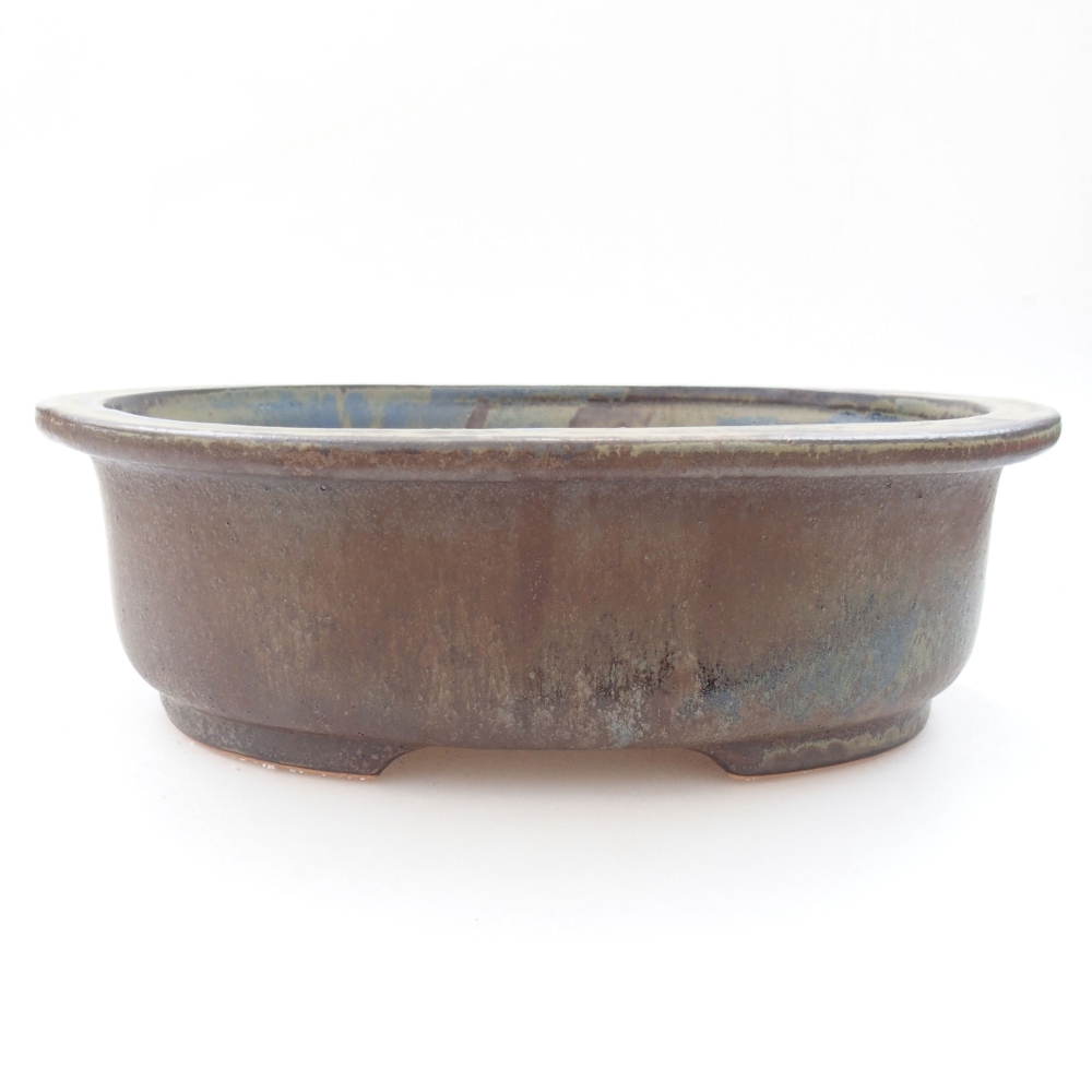 Bonsaischaal van keramiek 26 x 22 x 8 cm, bruin