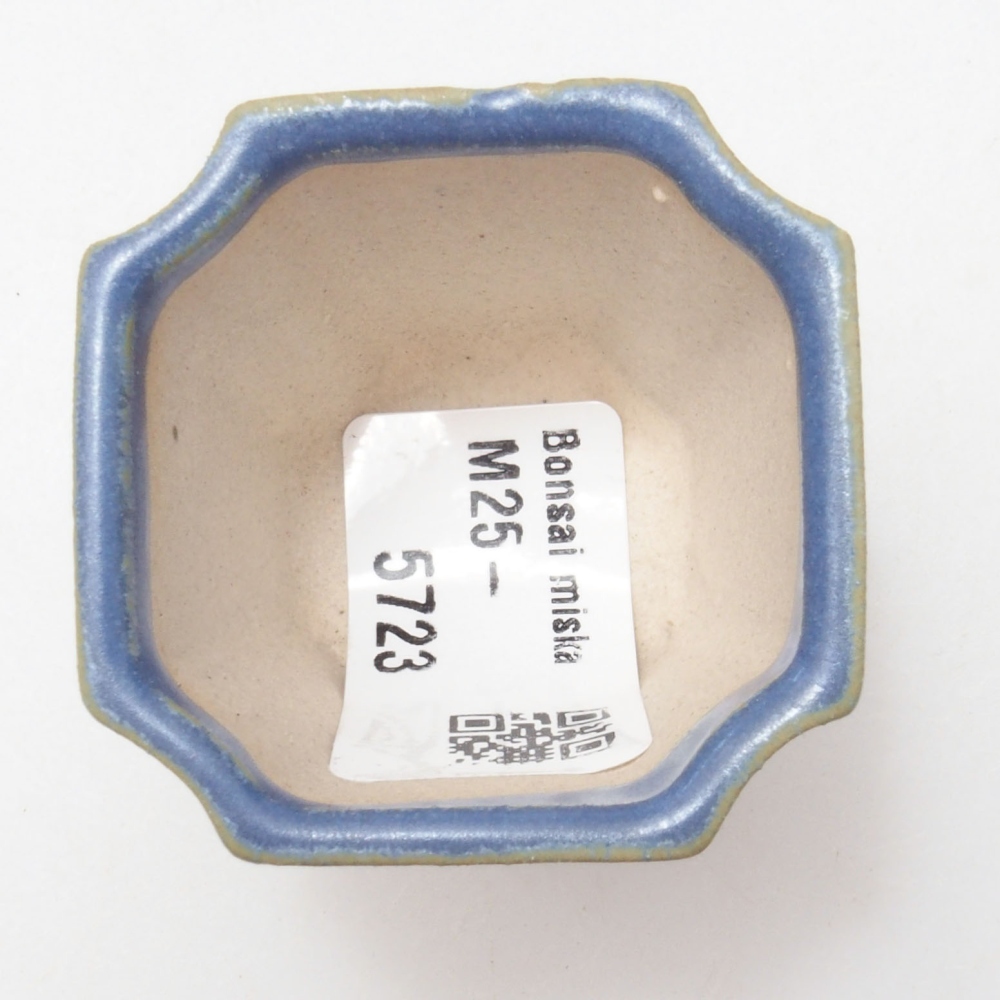 Mini bonsaischaal 4 x 4 x 4 cm, kleur blauw