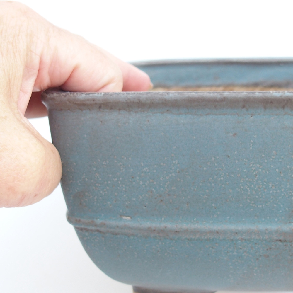 Bonsaischaal van keramiek 10,5 x 10,5 x 7 cm, roze