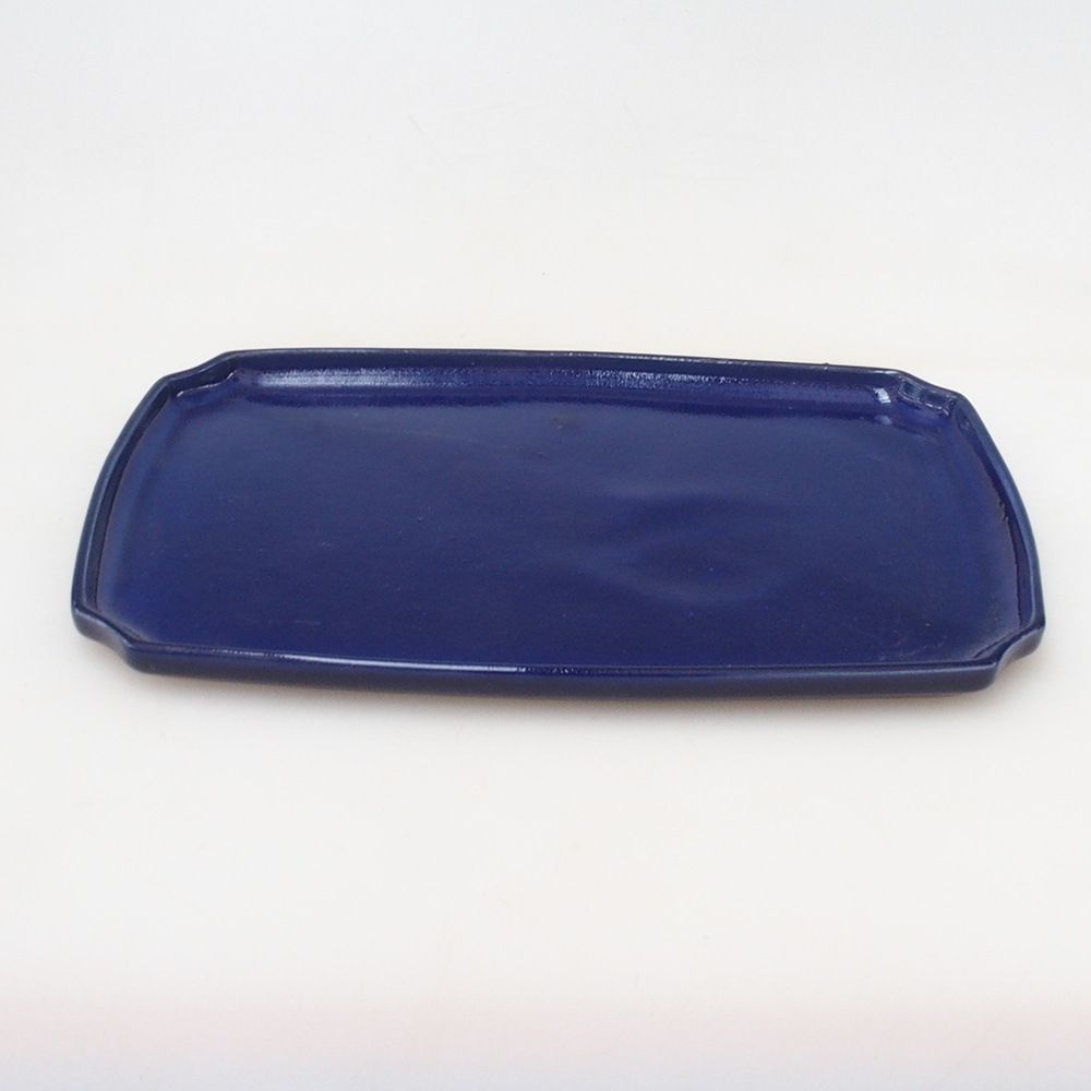 Keramische kom H07 - 28 x 19 x 1,5 cm - blauw