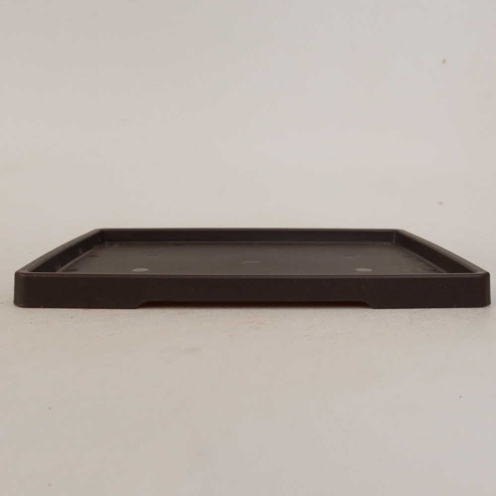 Bonsai-schaal van PP-2-kunststof - 20 x 15 x 1,2 cm, kleur: bruin