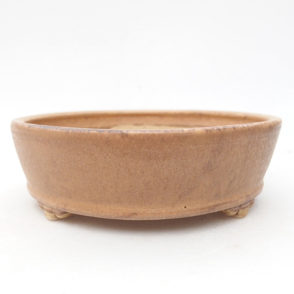 Bonsaischaal van keramiek 15,5 x 15,5 x 4,5 cm, roze