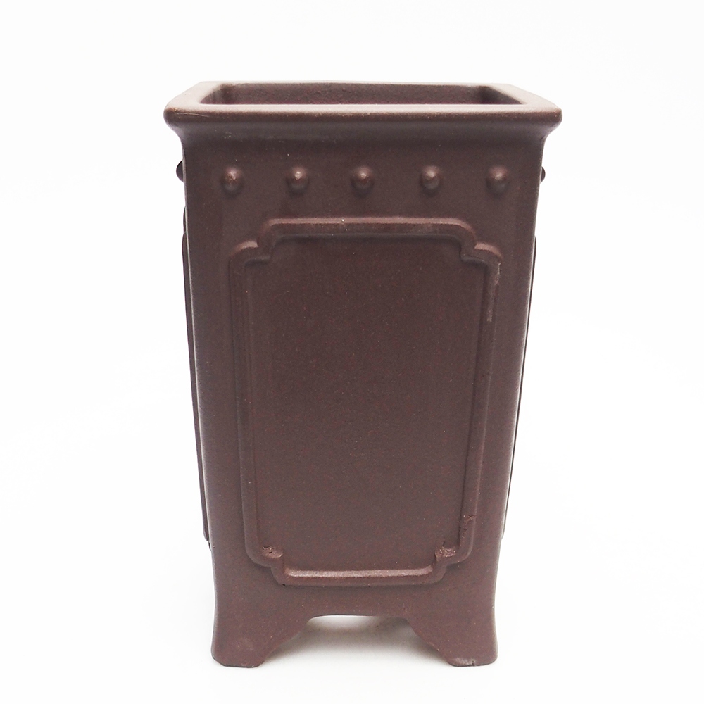 Kom 11 x 11 x 17 cm bruin