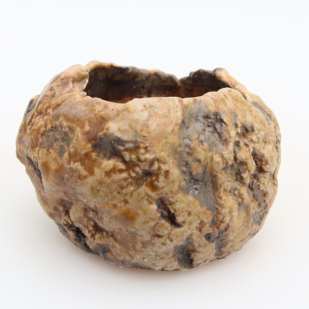 Keramische schaal  6 x 5 x 5,5 cm , kleur bruin