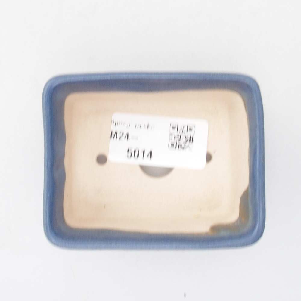 Mini bonsaischaal 8 x 6 x 3,5 cm, kleur blauw