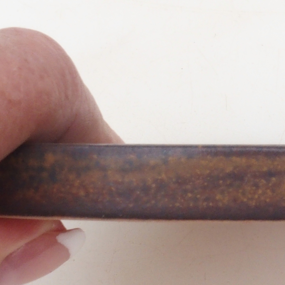 Ronde Bonsai Console D6-L - 13,5 x 13,5 x 1 cm - bruin