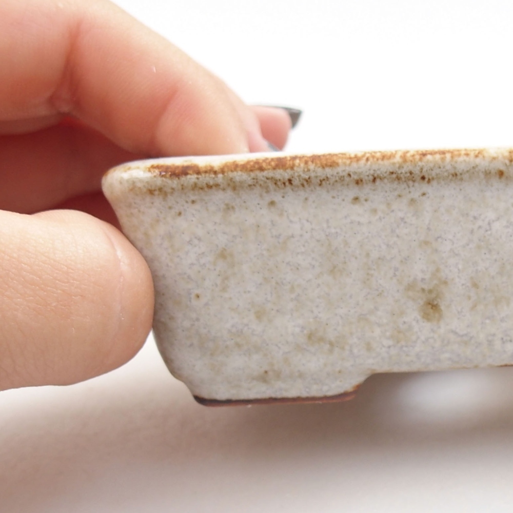 Bonsaischaal van keramiek 22 x 17 x 5 cm, groen