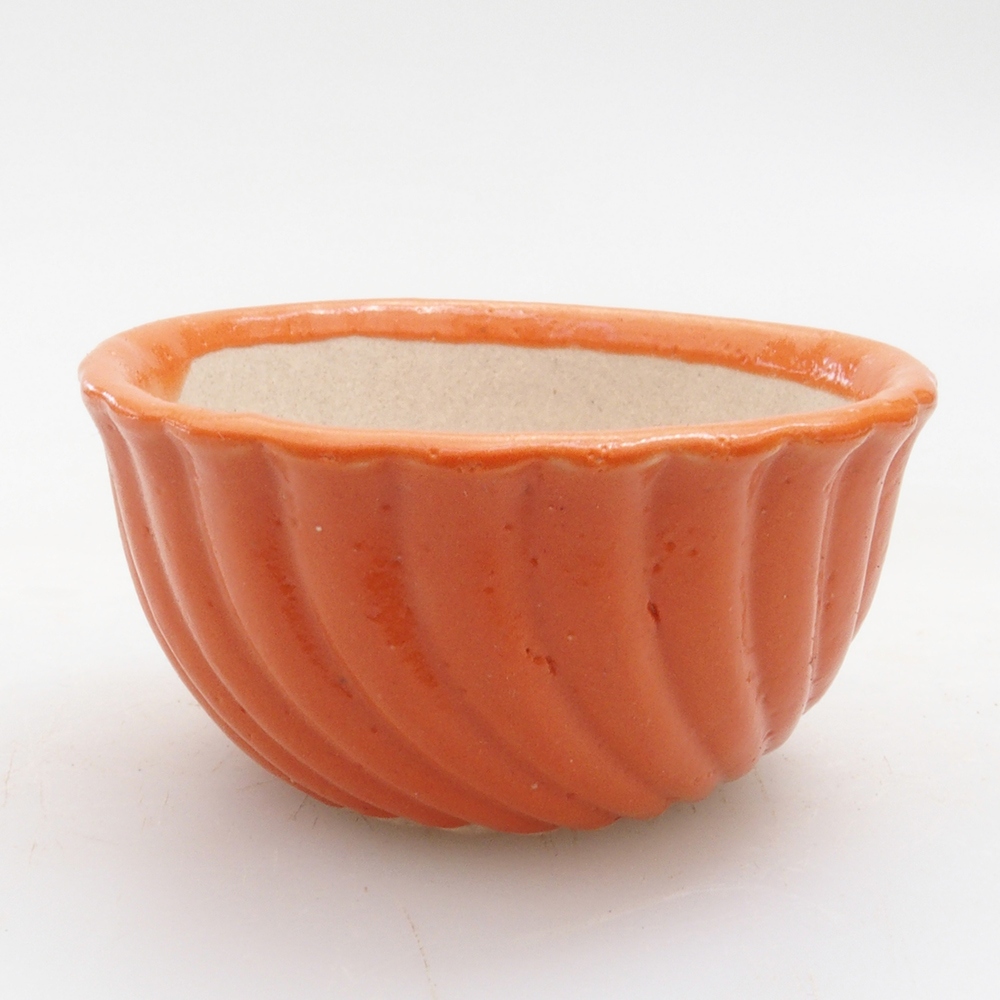 Mini bonsaischaal 5 x 5 x 2,5 cm, oranje