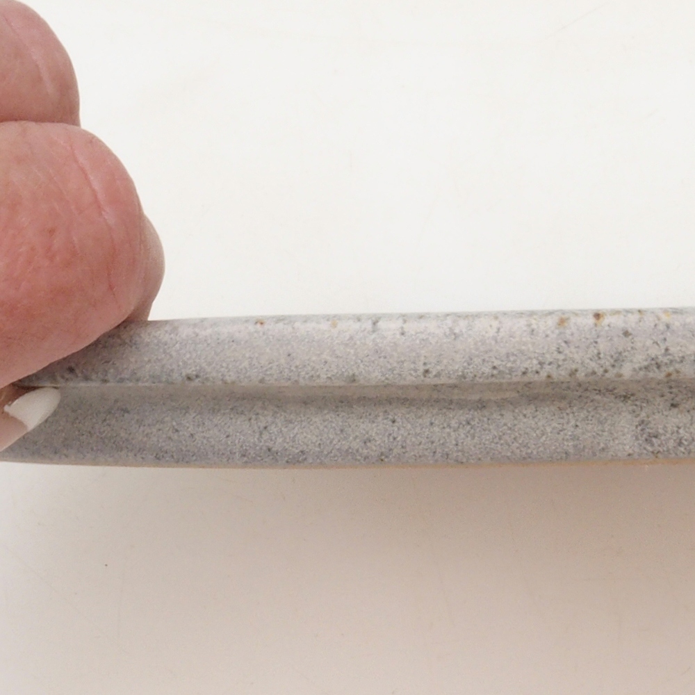 Bonsai ovalen schotel S - 20 x 16,5 x 1,5 cm - beige