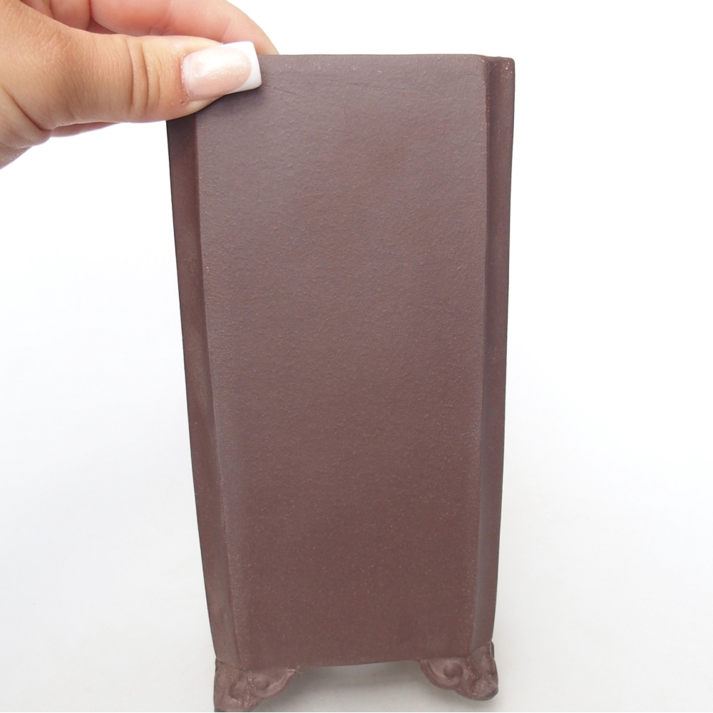 Kom 9 x 9 x 18 cm bruin