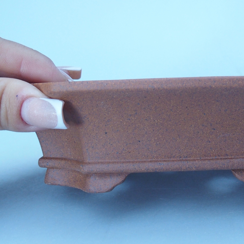 Kom 15 x 12 x 4 cm bruin