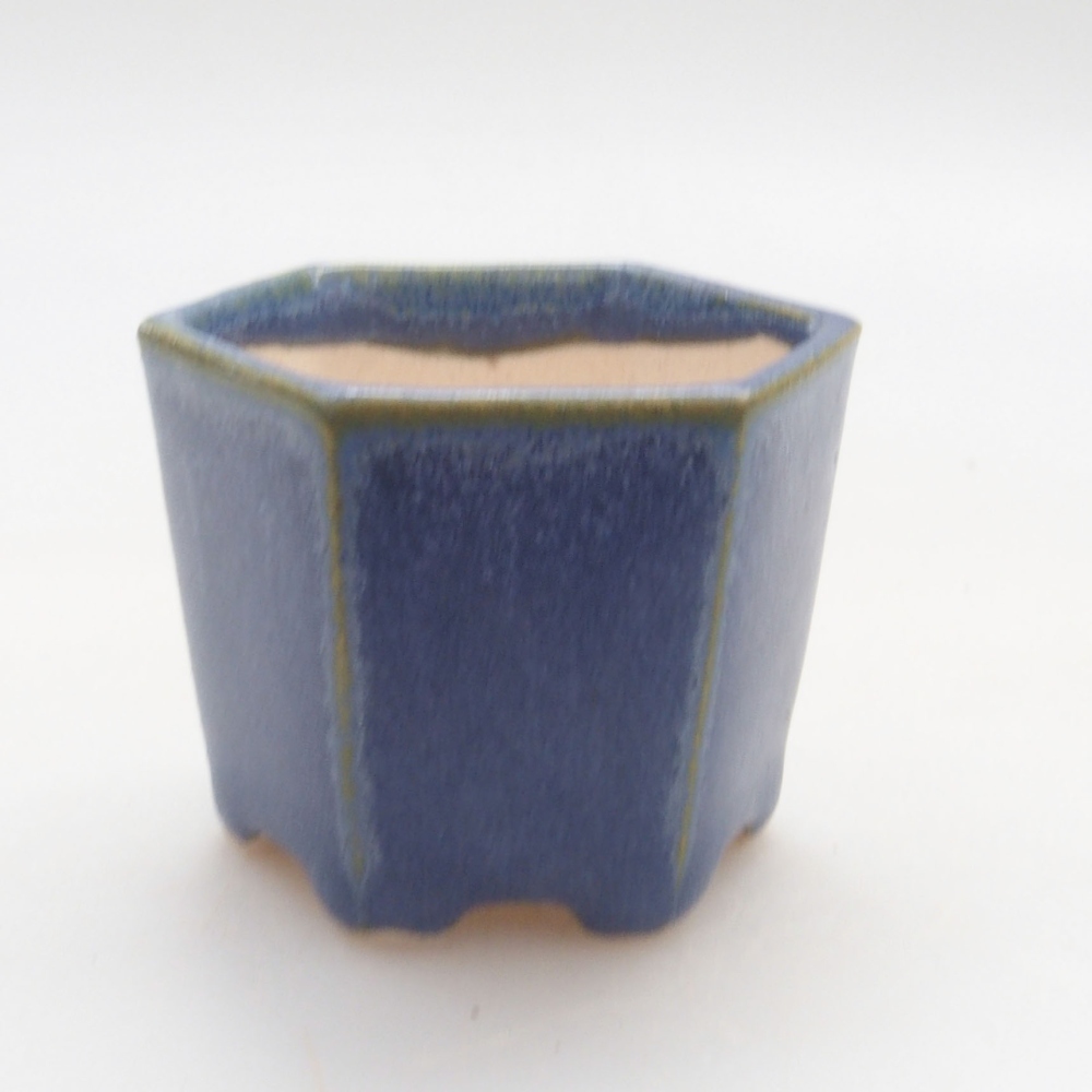 Mini bonsaischaal 4,5 x 4 x 3,5 cm, kleur blauw
