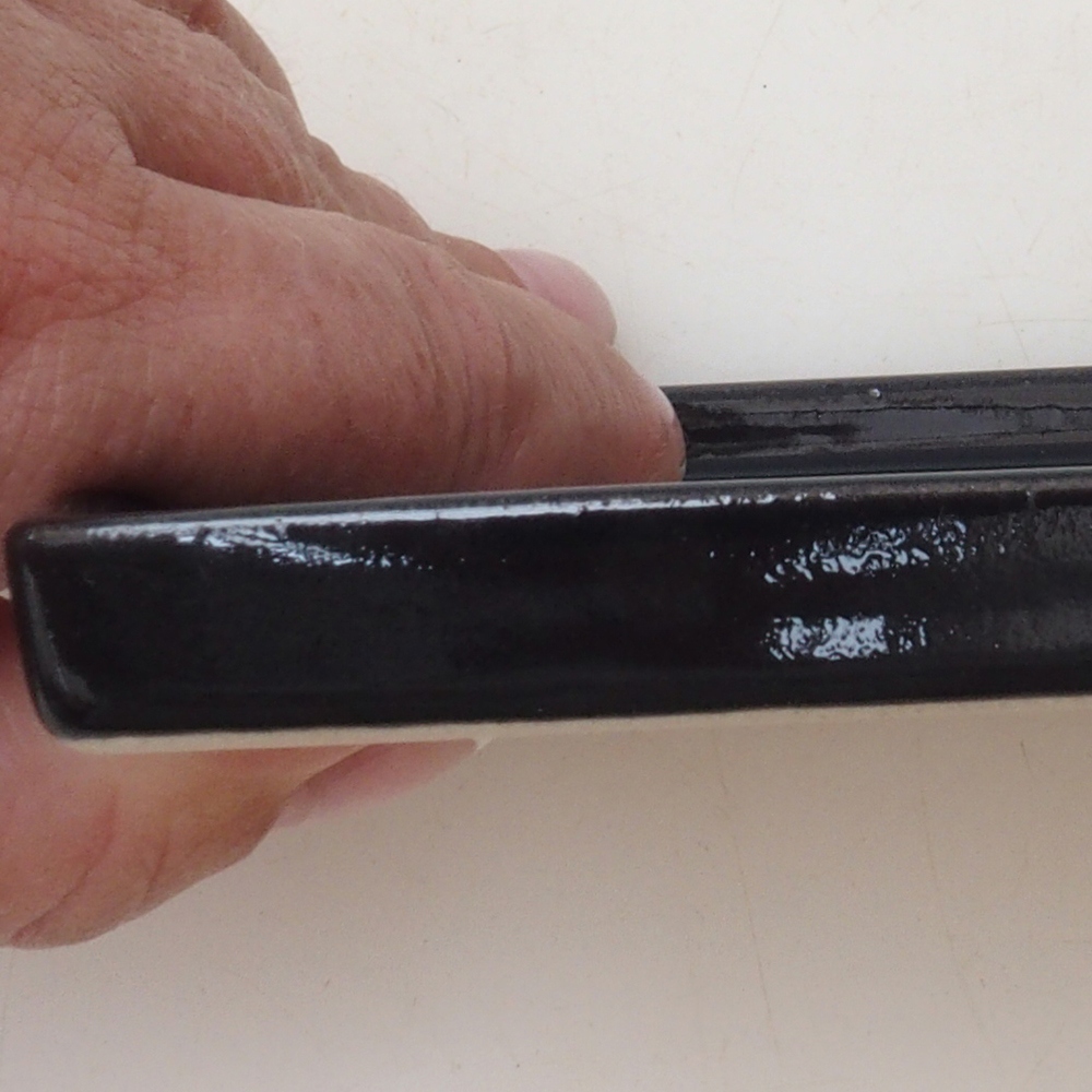 Bonsai dienblad vierkant M - 10 x 10 x 1,5 cm - zwart