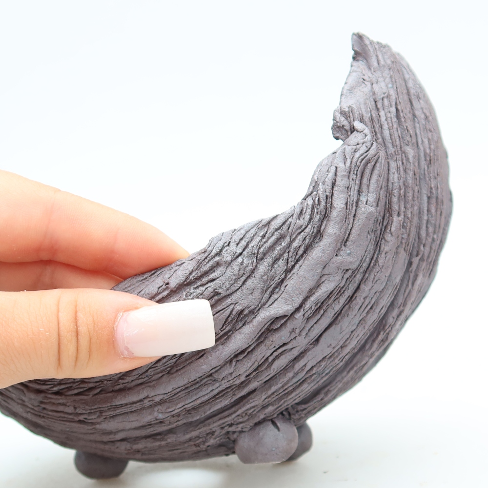 Keramische schaal  14,5 x 11 x 12 cm, kleur bruin