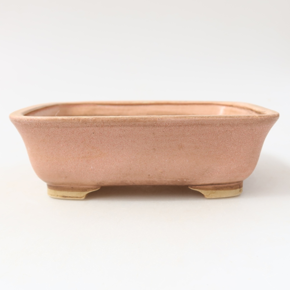 Keramische bonsaipot 15 x 13 x 4,5 cm, kleur: roze