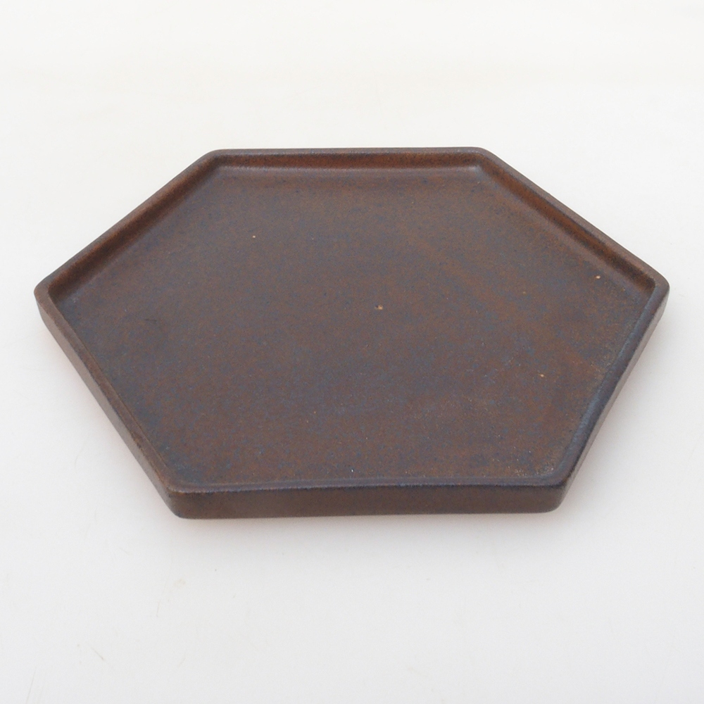 Keramische kom H53 -18,5 x 17 x 1 cm - bruin