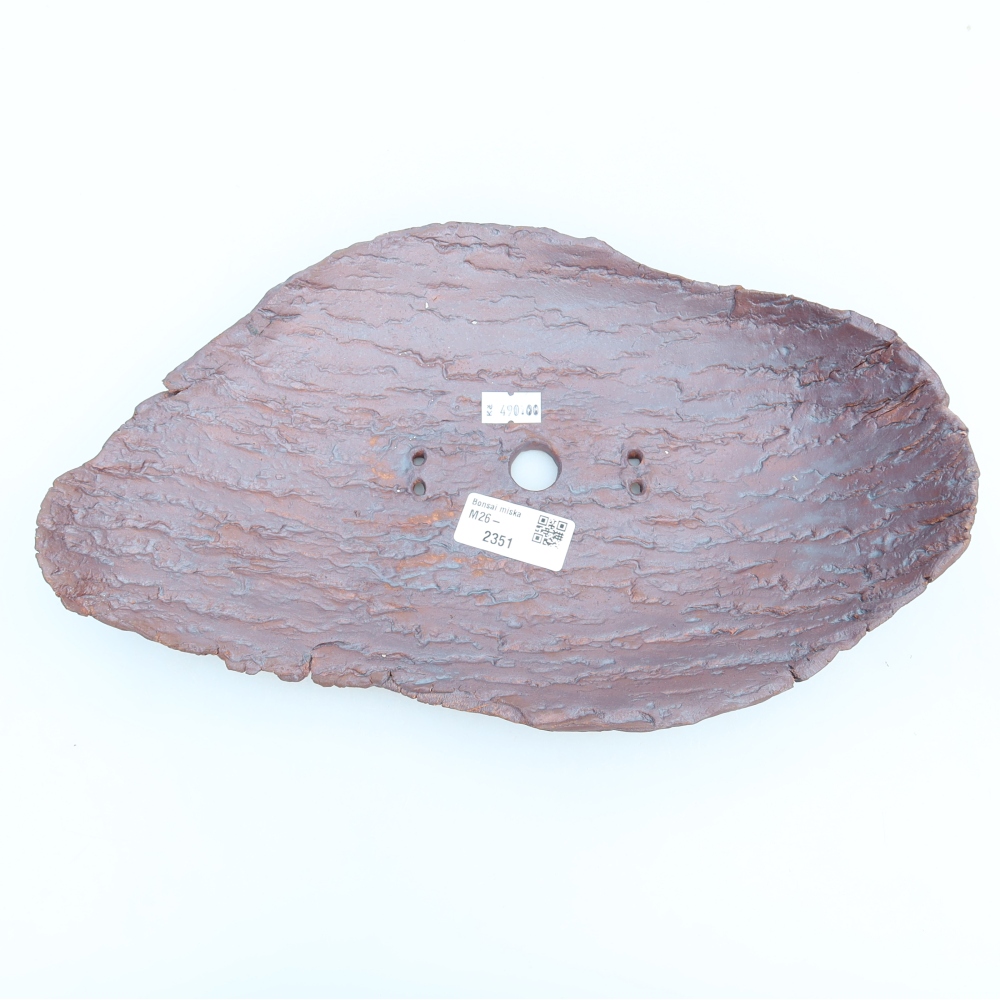 Keramische schaal  30,5 x 19 x 6 cm, kleur bruin