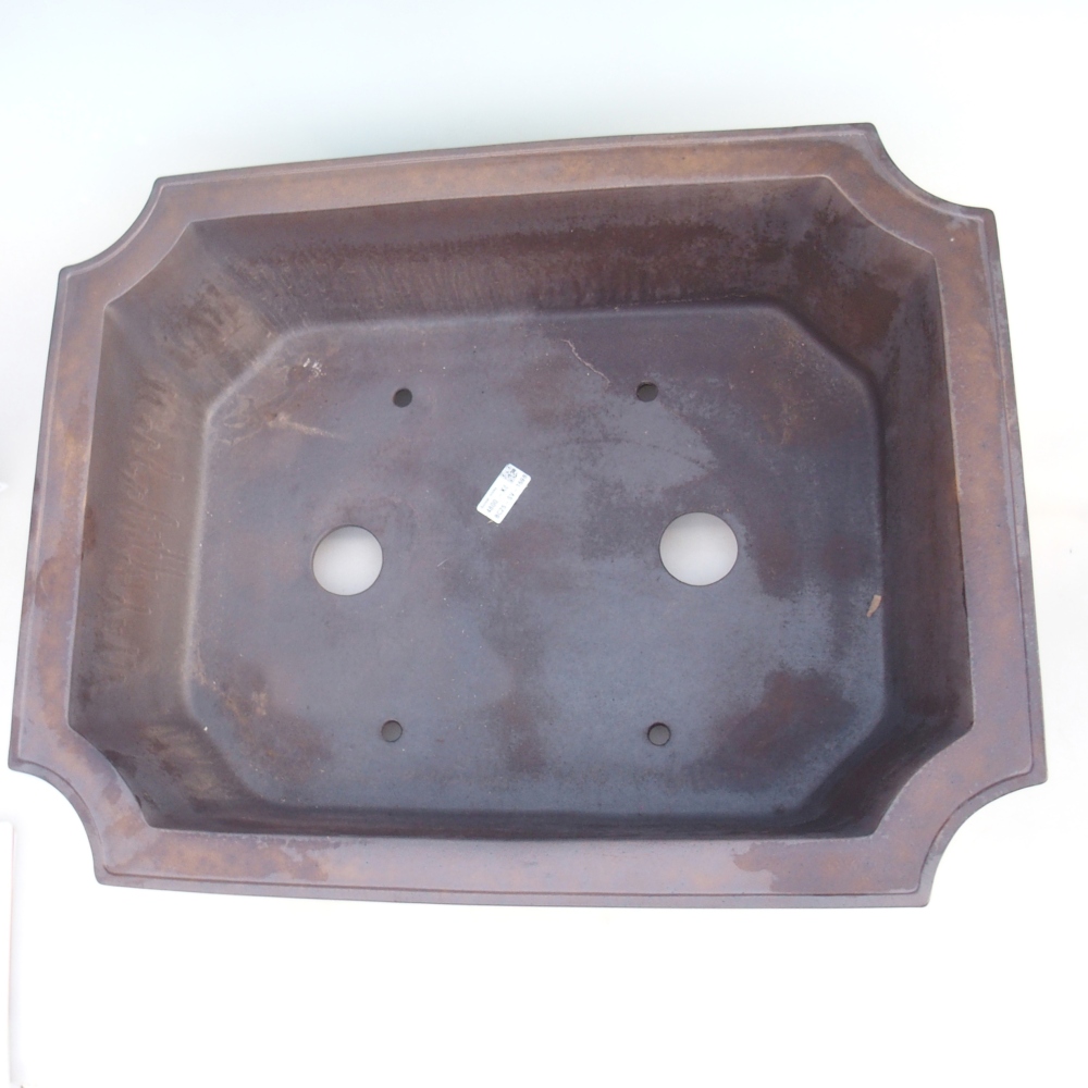Schaal 60,5 x 48 x 17 cm bruin - UITSLUITEND PERSOONLIJK AFHALEN OF PALLETVERVOER