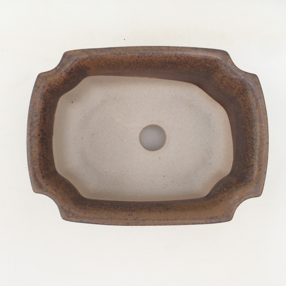 Bonsaischaal H01 - 12 x 9 x 5 cm - bruin