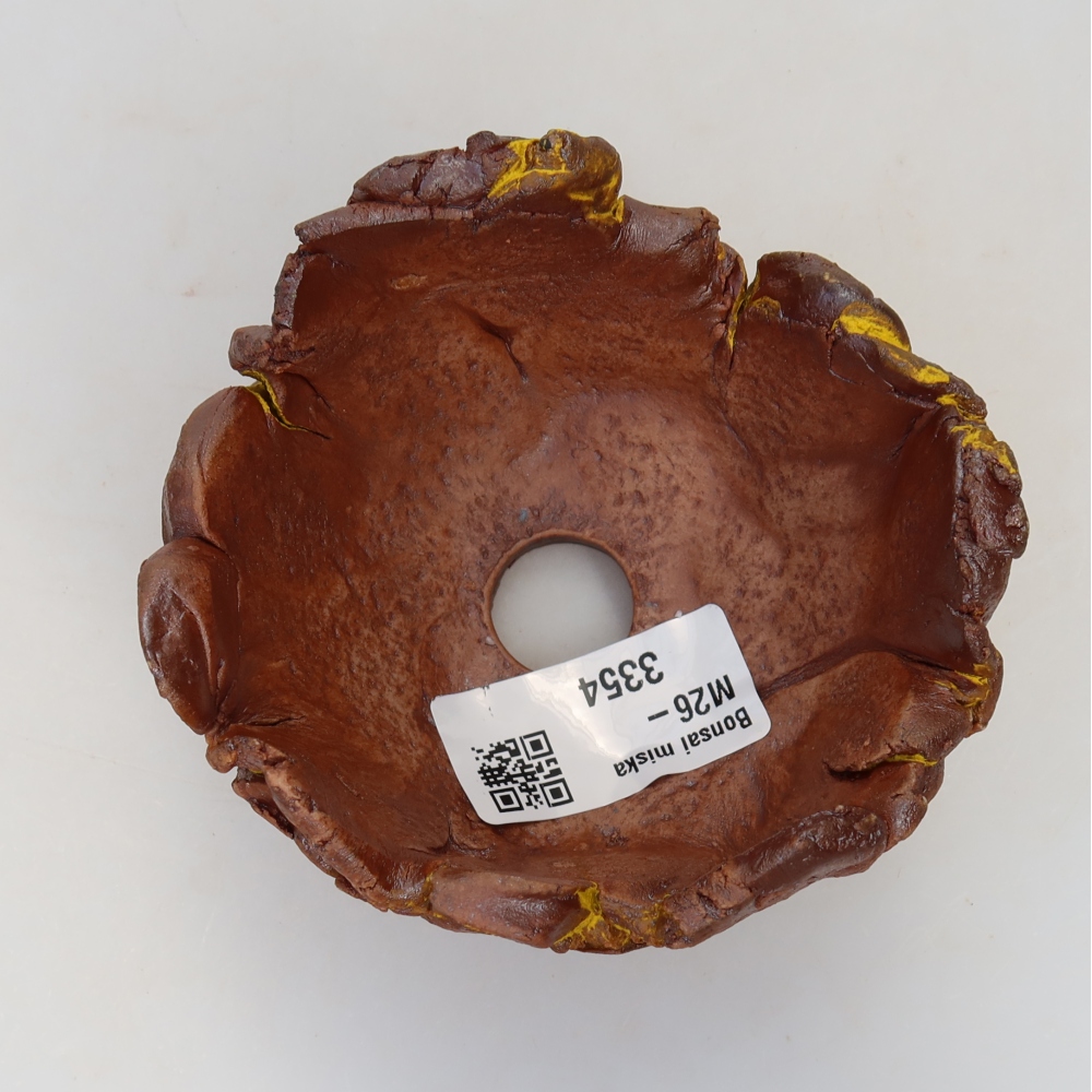 Keramisch Schelp 9,5 x 9 x 6 cm , kleur geel