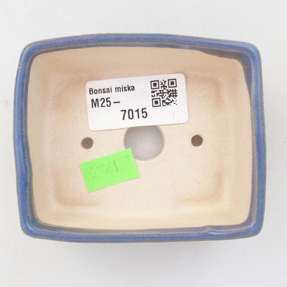 Bonsaischaal van keramiek 26 x 26 x 8 cm, kleur rood