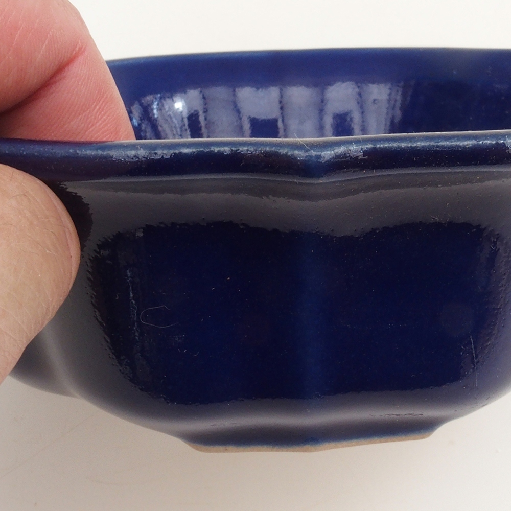 Bonsai kom H06 - 14,5 x 14,5 x 5 cm - blauw