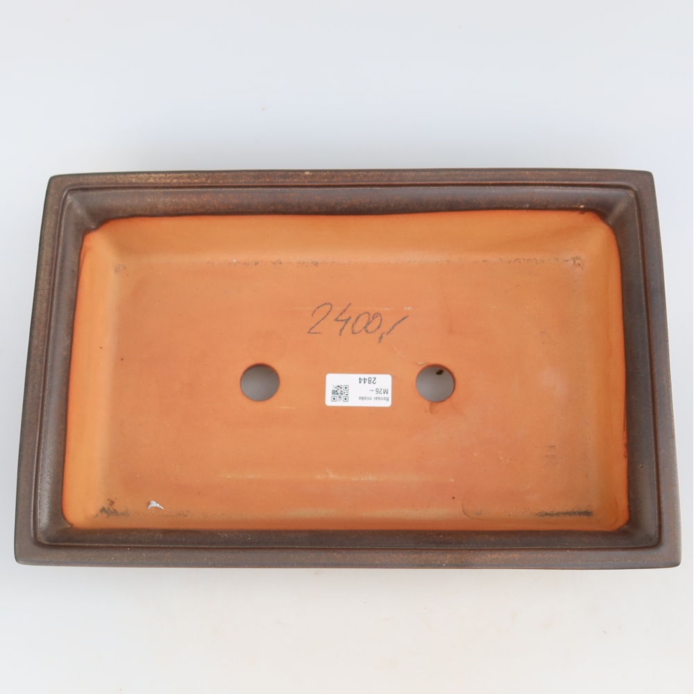 Keramische schaal  36 x 23 x 8 cm, kleur bruin - ALLEEN AFHALEN of transport per pallet
