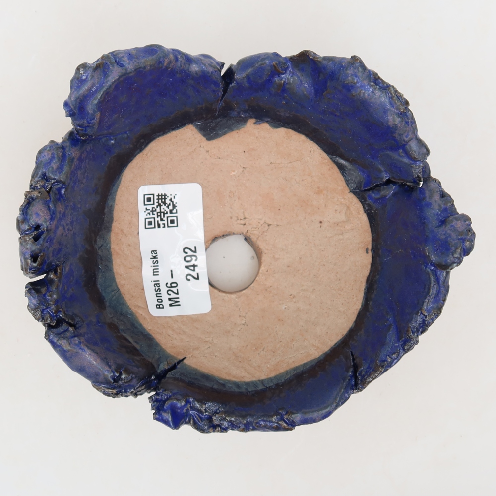 Keramische schaal  11,5 x 10,5 x 5,5 cm, kleur: blauw