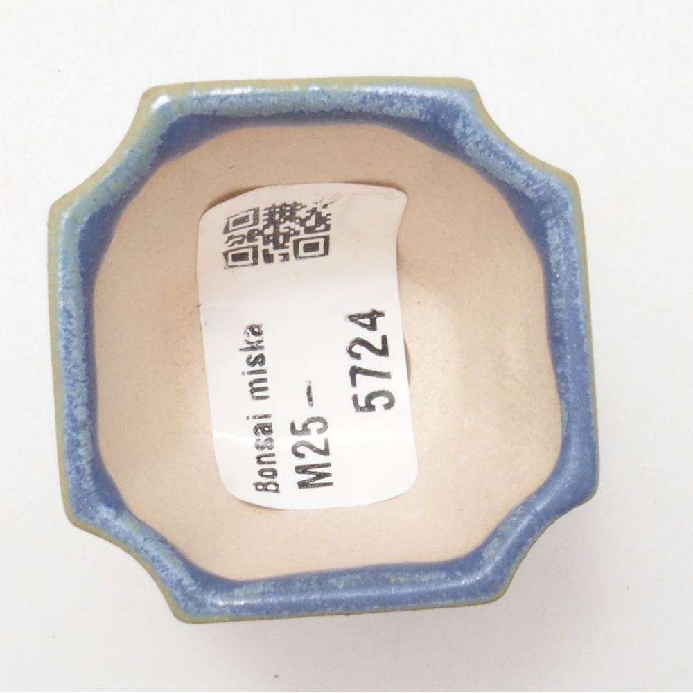 Mini bonsaischaal 4 x 4 x 4 cm, kleur blauw