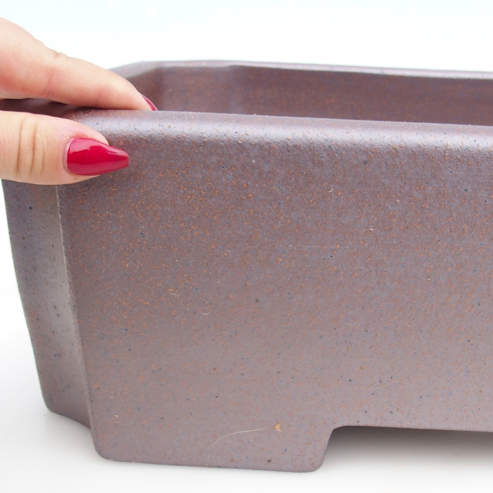 Bonsaischaal van keramiek 44 x 27 x 13 cm , metaalkleur - UITSLUITEND PERSOONLIJKE AFHANG of transport per pallet