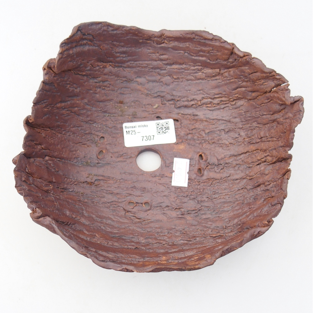 Keramisch Schelp 20 x 17,5 x 7 cm , kleur bruin