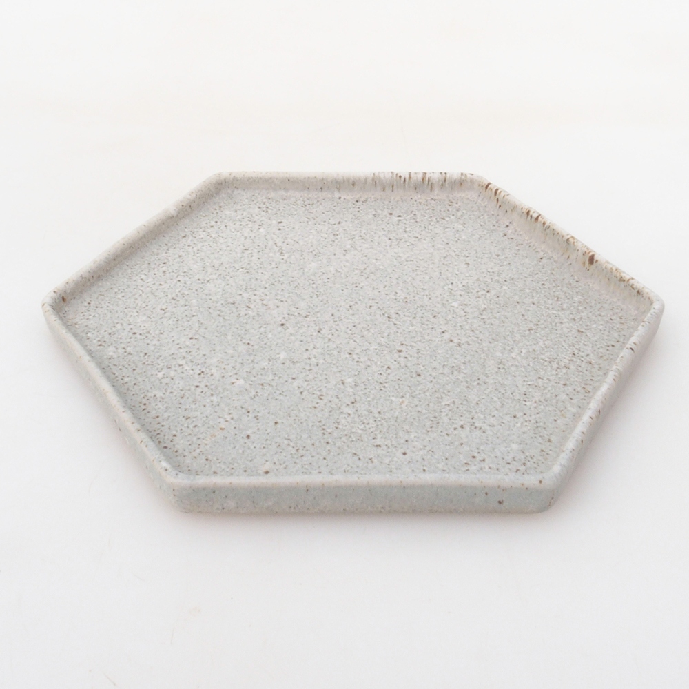 Keramische schotel H53 - 18,5 x 17 x 1 cm - beige