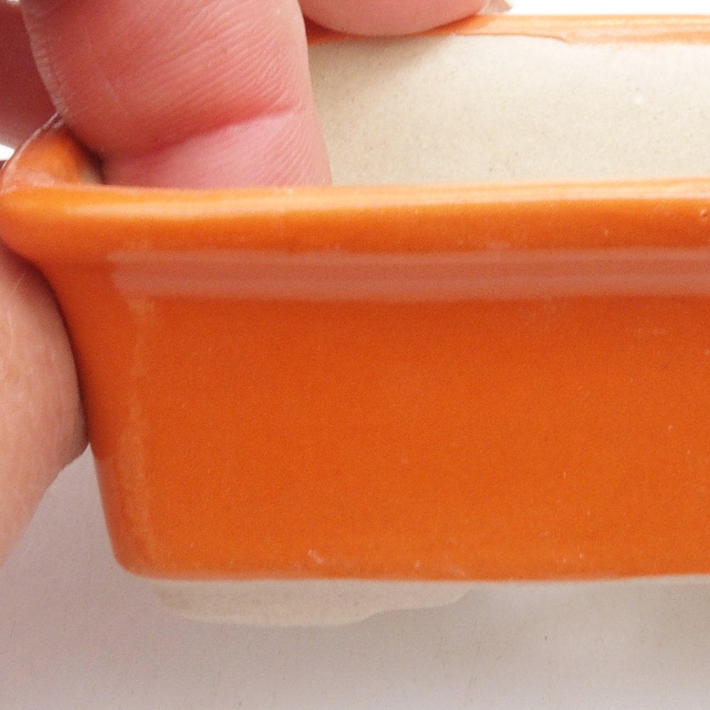Mini bonsaischaal 8 x 6 x 3,5 cm, oranje
