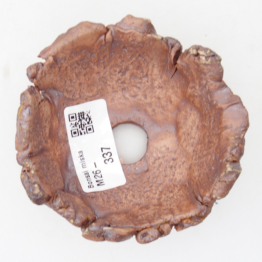 Keramisch Schelp 9 x 9 x 4,5 cm , kleur bruin