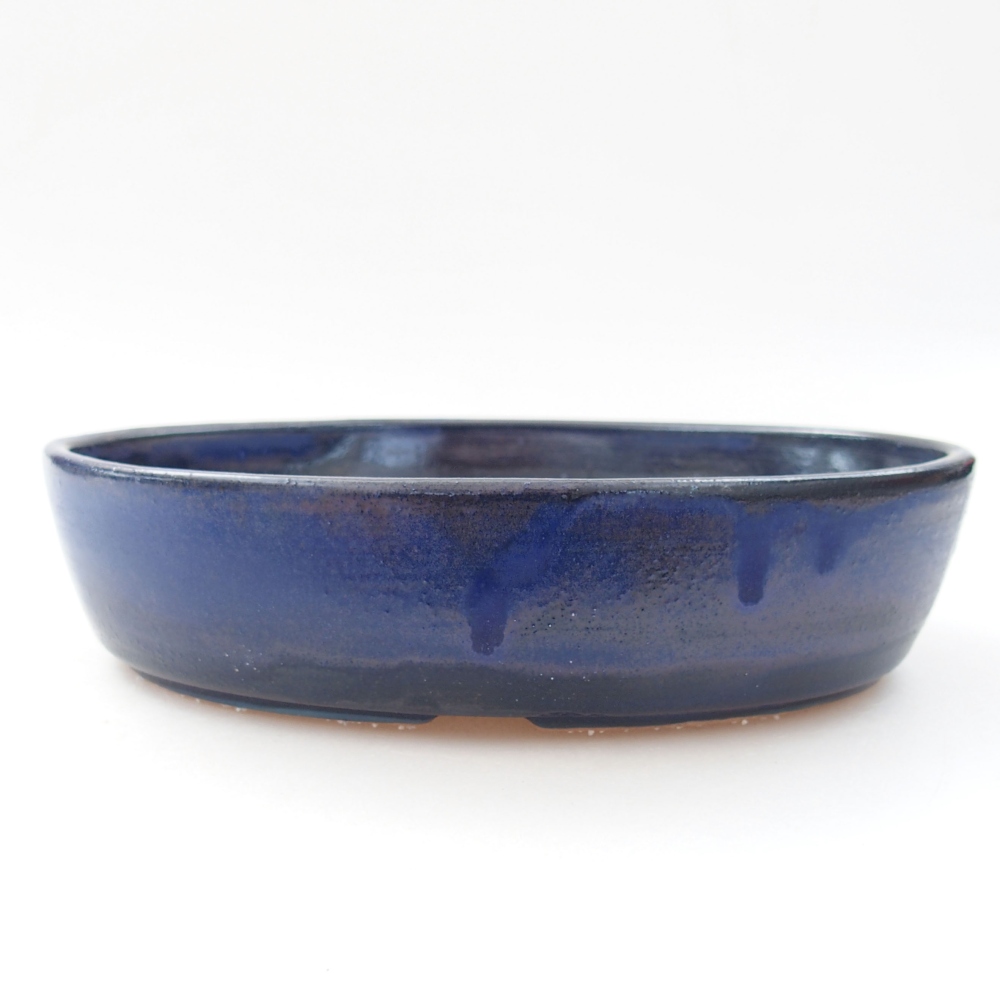 Bonsaischaal van keramiek 22 x 17 x 5 cm, groen