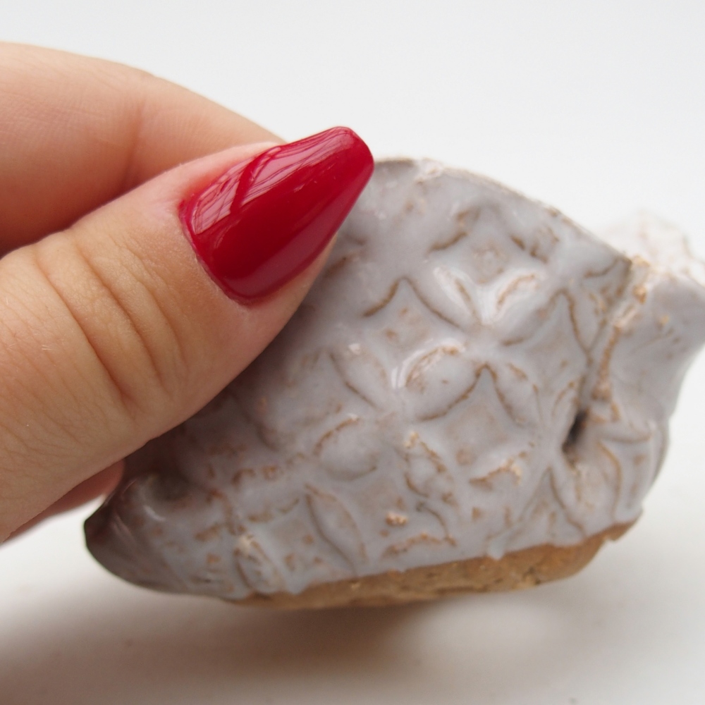 Keramische schaal 8 x 7 x 4,5 cm , kleur wit