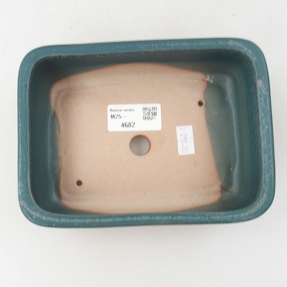 Bonsaischaal van keramiek 17 x 12 x 5,5 cm, kleur blauw