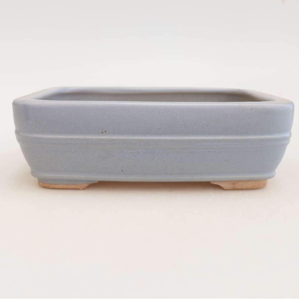 Keramische bonsaipot 17 x 12,5 x 5,5 cm, kleur: blauw