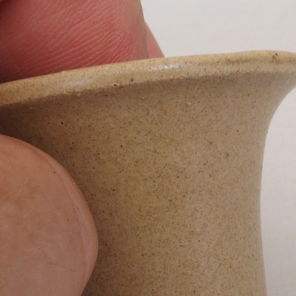 Mini bonsaischaal 4 x 4 x 4 cm, bruin