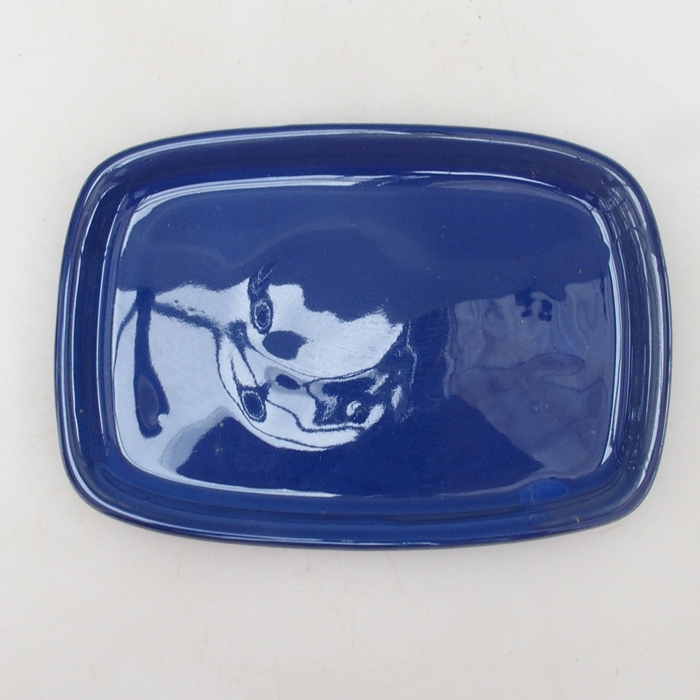 Keramische kom H02 - 17,5 x 12 x 1 cm - blauw